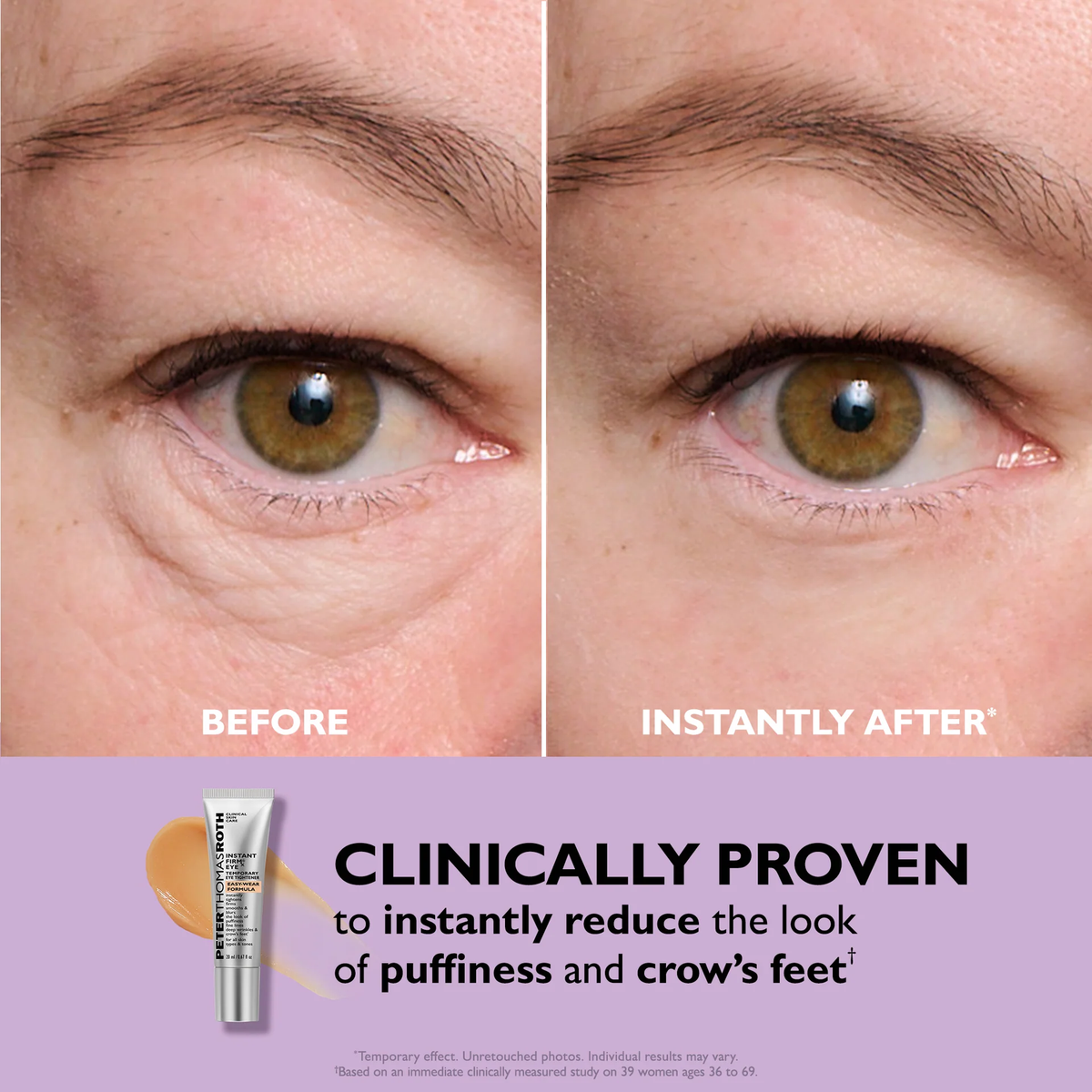 INSTANT FIRMX EYE VISIBLE EYE SMOOTHING EASY- WEAR FORMULA